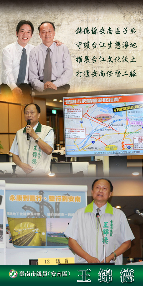 臺南市議員 王錦德
