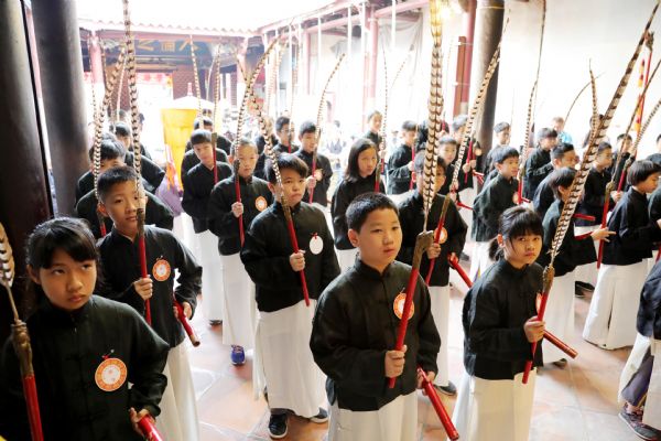 秋祭武聖祭祀大典 依循古禮六佾舞祭祀