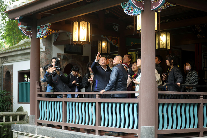 侯友宜走訪林家花園 規劃打造板橋新亮點