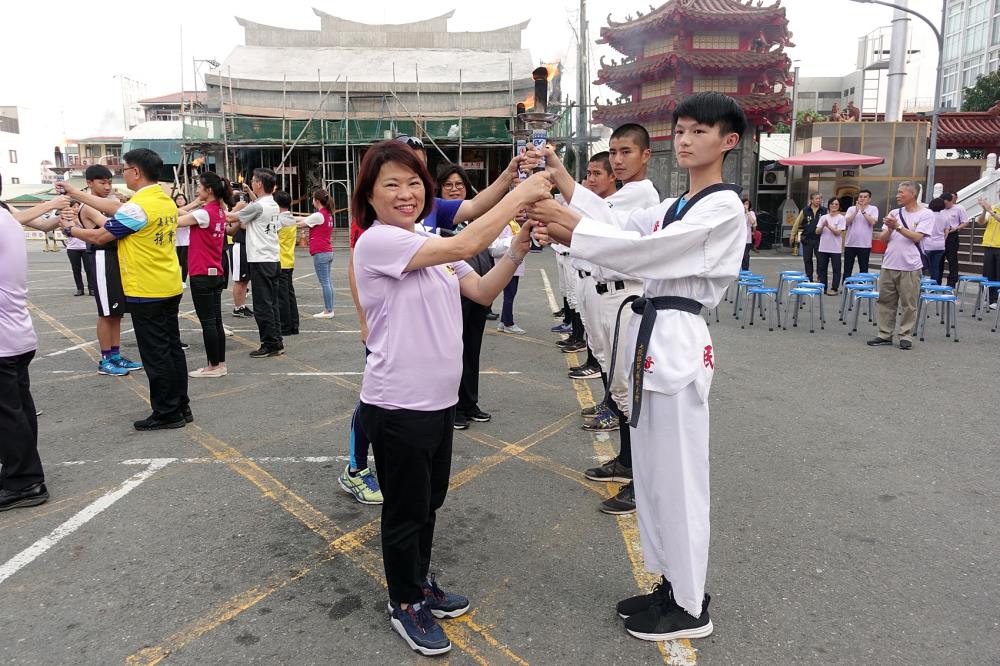 108年嘉義市運動會聖火引燃典禮