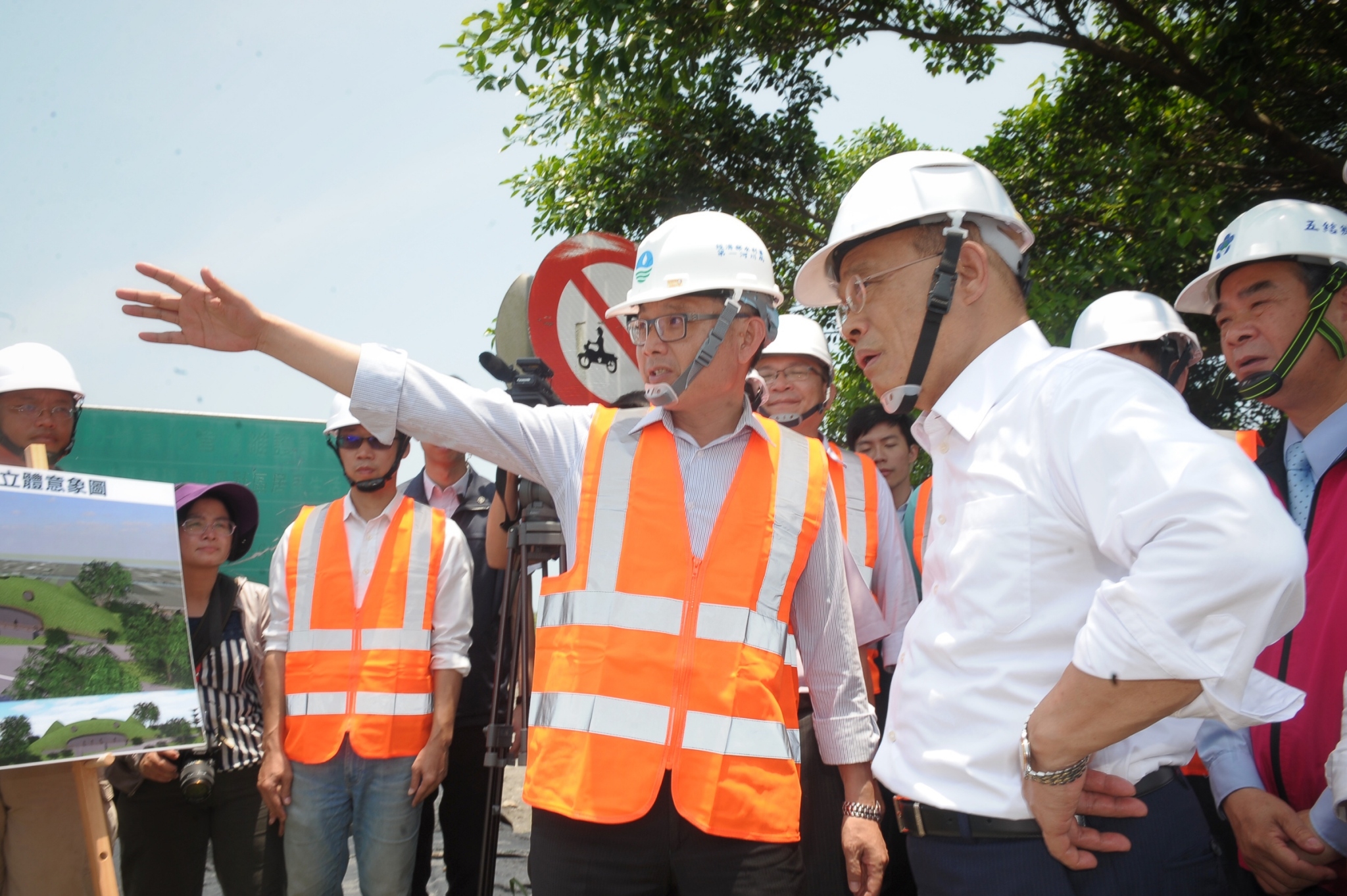 蘇院長宣布擴建陽大醫院蘭陽院區  視察茅仔寮抽水站