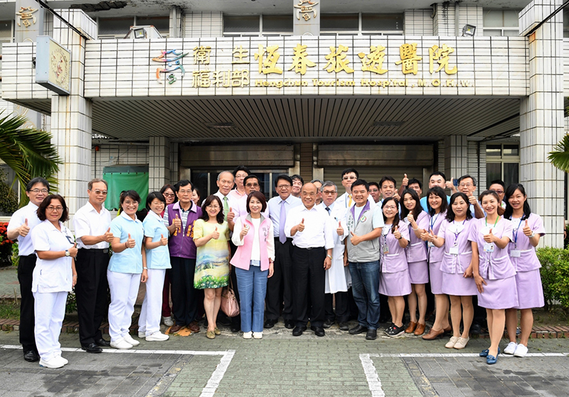 蘇揆視察恆春旅遊醫院醫療大樓重建工程  期許提供偏鄉完整醫療服務