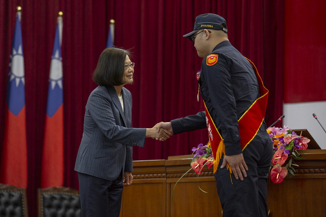 出席警察節慶祝大會　總統：盼警察同仁守護臺灣社會安定　做人民最好的依靠