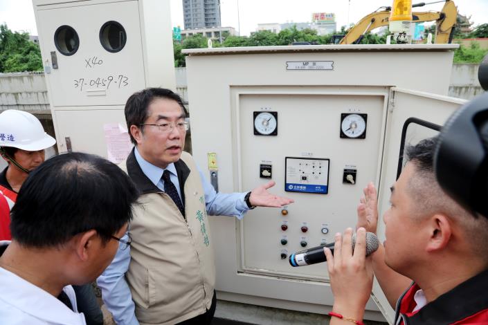 颱風季來臨 市長視察南市各抽水站及部落防護工程