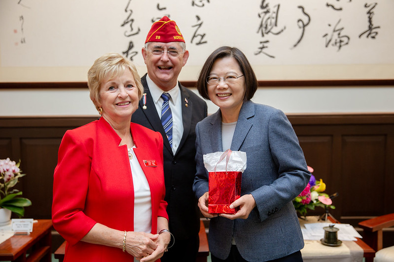 接見美退伍軍團　總統盼維持臺美堅實關係，一起堅定捍衛民主自由