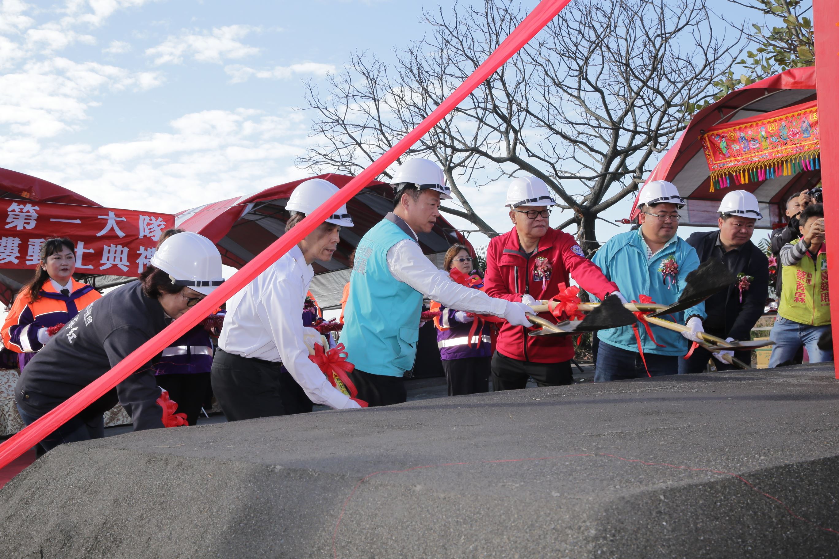 嘉義縣消防局東石分隊辦公廳舍新建工程動土儀式