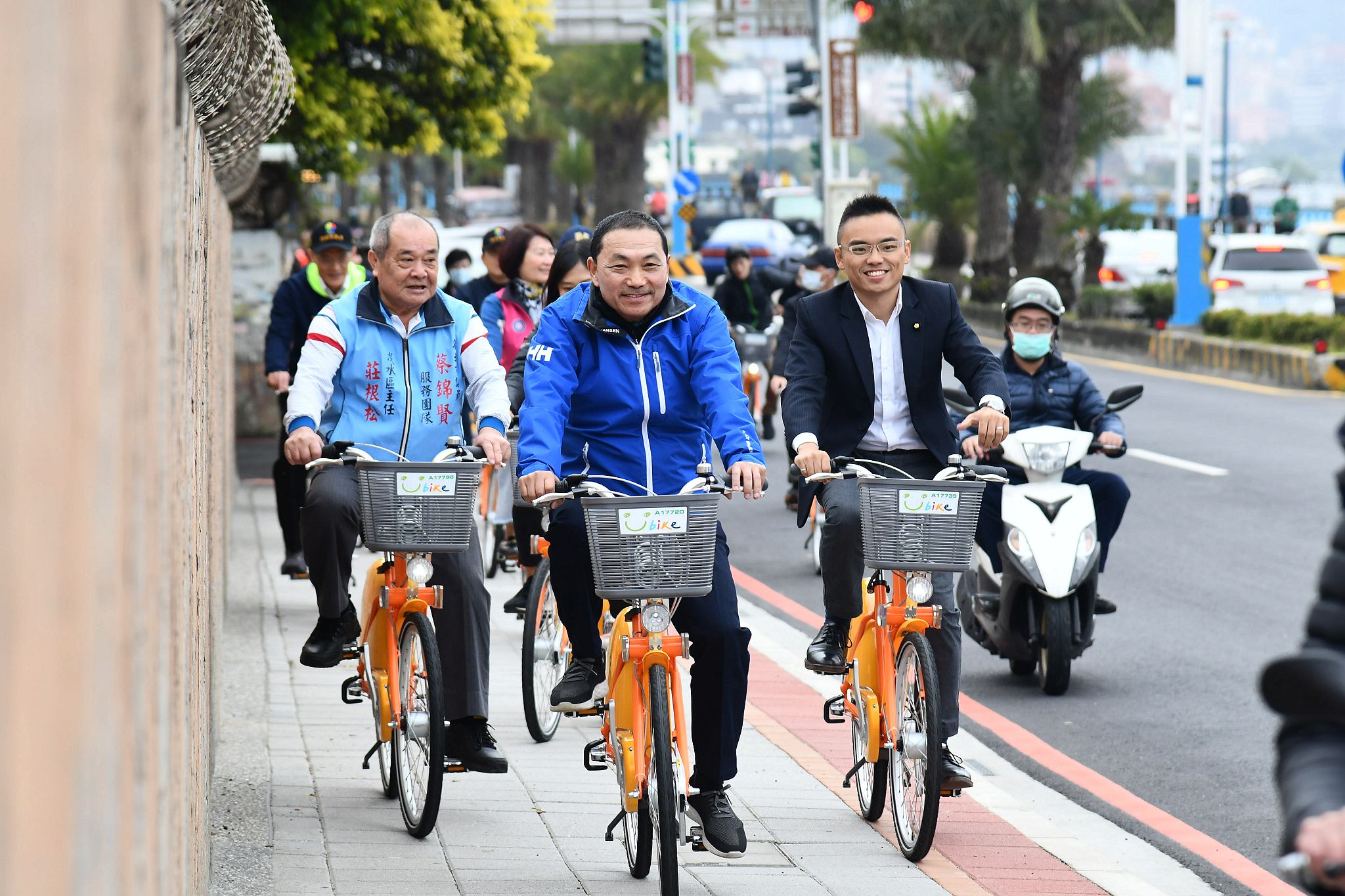 淡水台2乙沿線人行環境翻新 侯友宜：讓遊客更舒適、安全