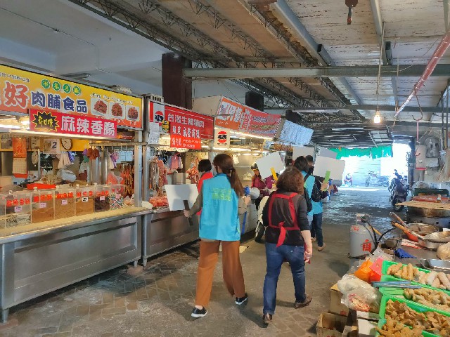 嘉義縣府春節前夕各大夜市及市場防疫宣導