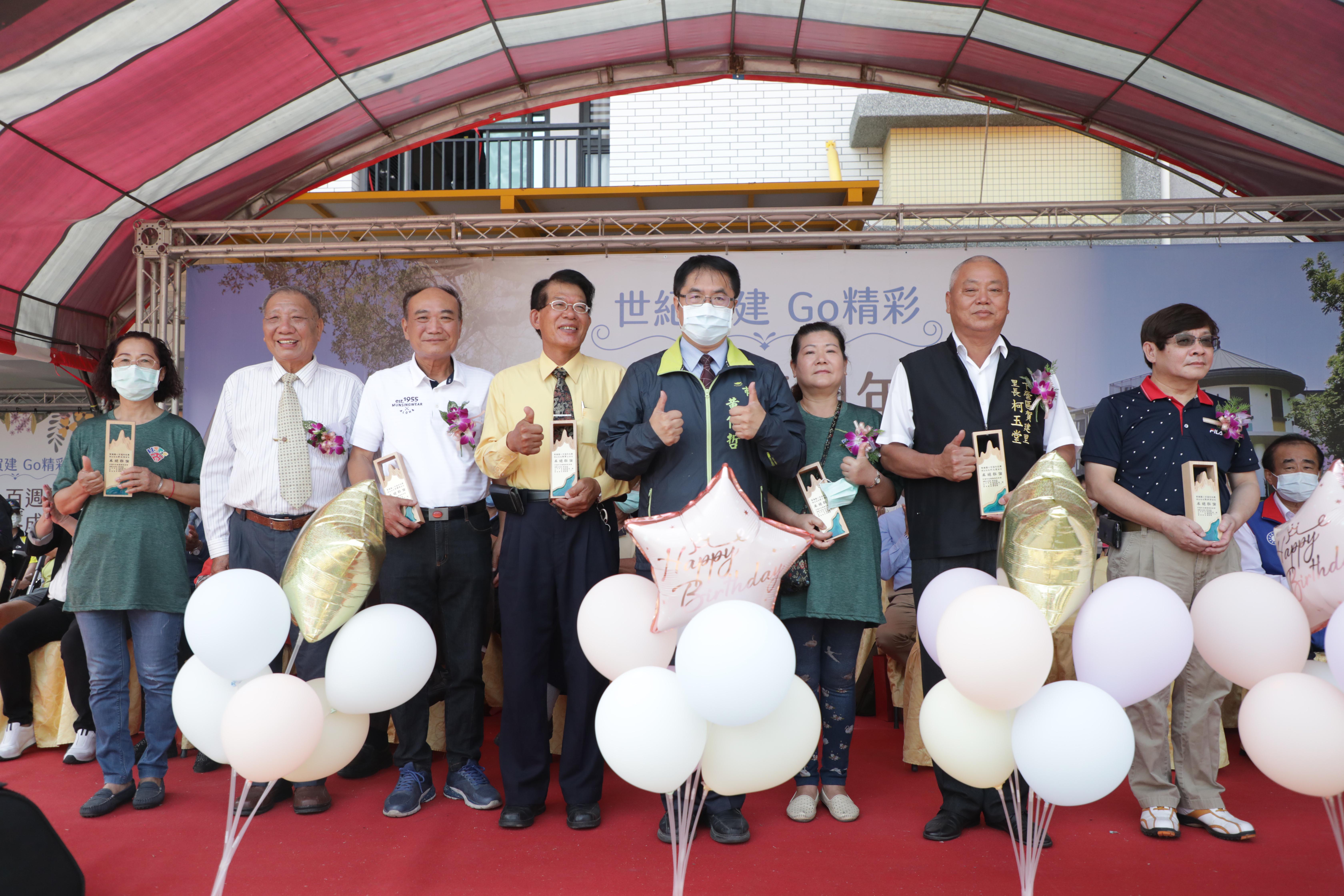 下營區賀建國小百週年校慶暨校舍落成典禮    黃偉哲期勉發揚百年樹人精神