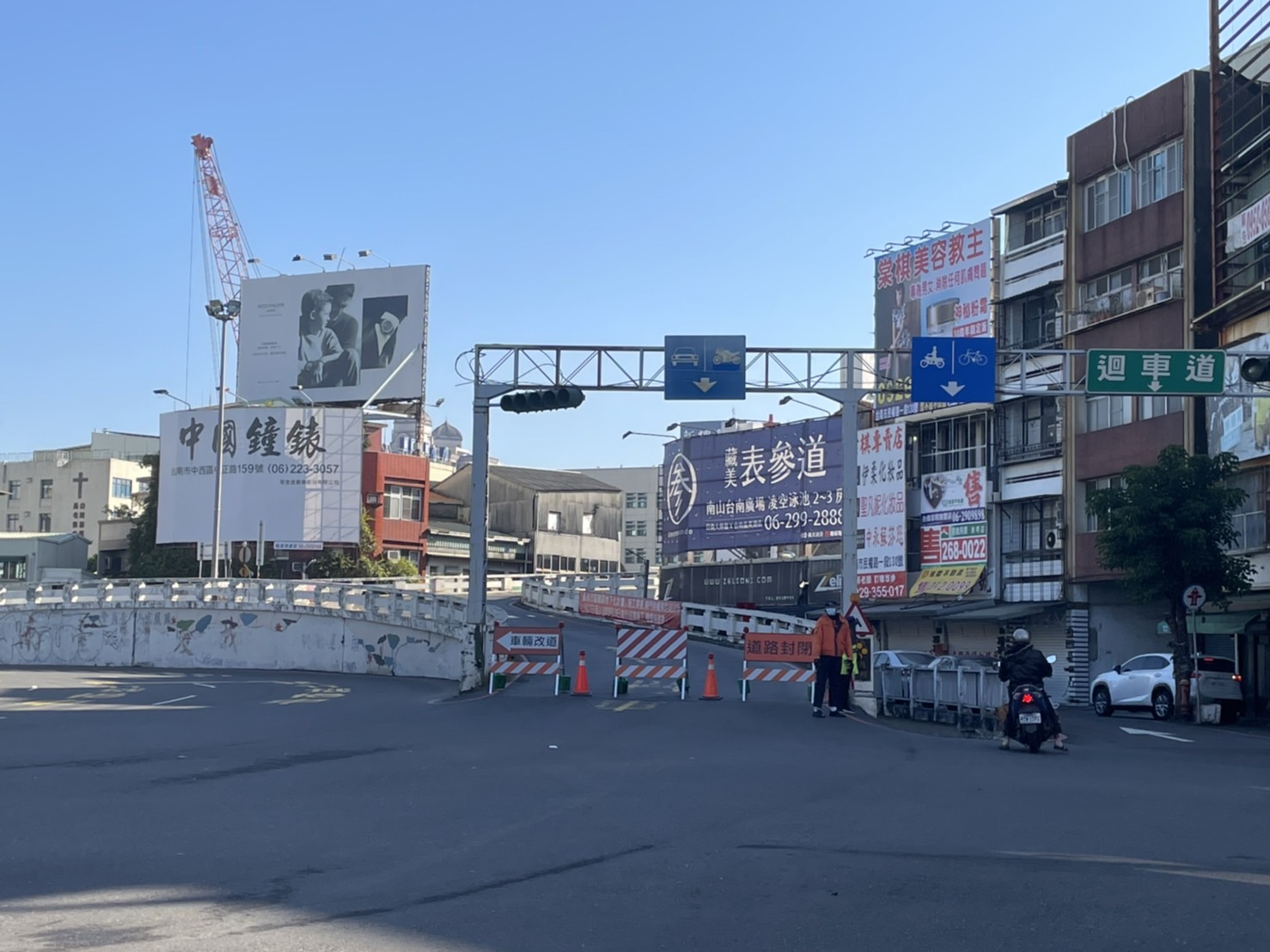 東門陸橋封閉施工  周邊道路號誌週期改善交通更順暢