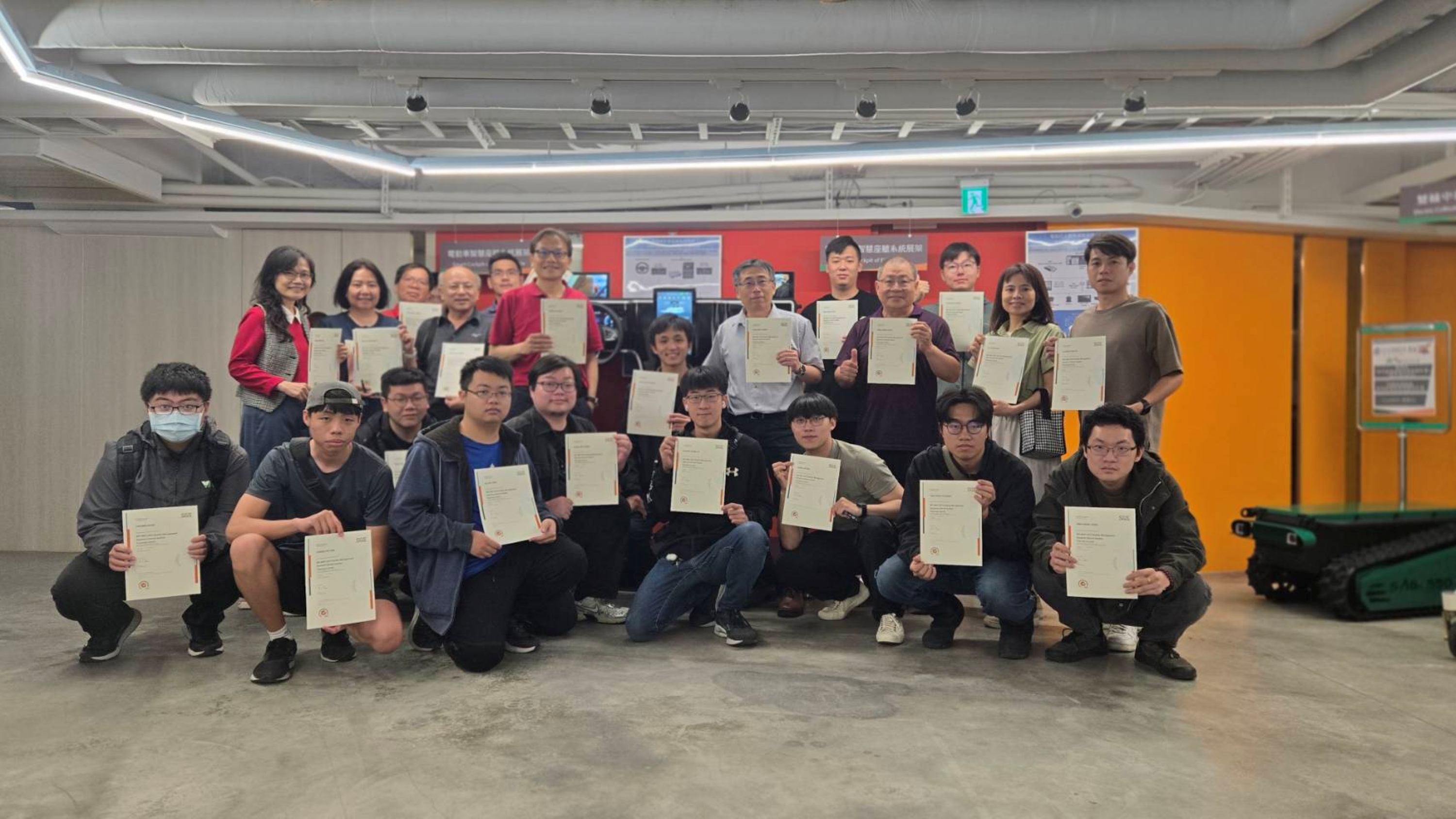 崑山科大電動車基地成果初現 學生獲ISO 9001內部稽核員認證