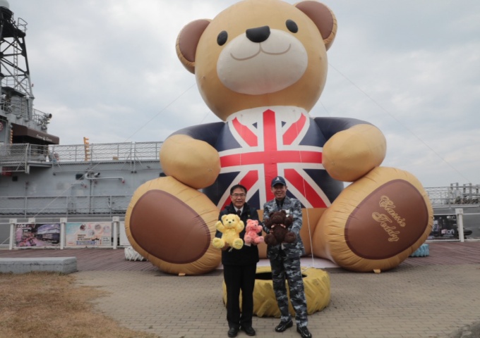 泰迪熊登艦開派對　台南德陽艦園區「熊熊艦到你」特展1/10登場